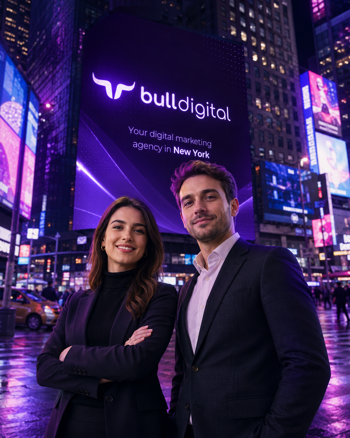 Especialistas Bull Digital com dashboards de crescimento